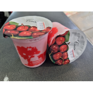 Yaourt à l'unité brassé à la cerise griotte