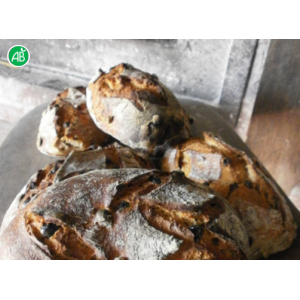 Pain de seigle aux raisins