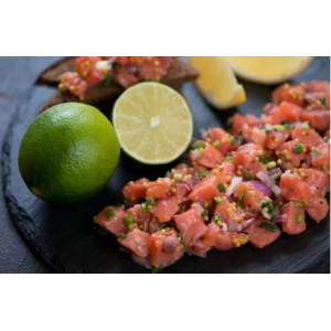 Tartare de truite o'2 citrons