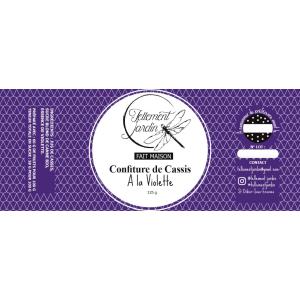 Confiture de cassis à la violette