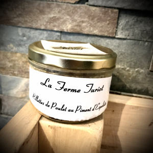 Rillettes de poulet au piment d’espelette