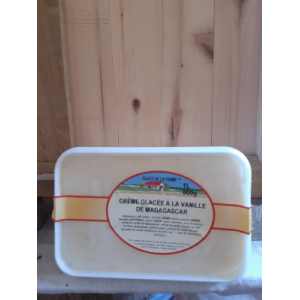 Crème glacée à la vanille de madagascar