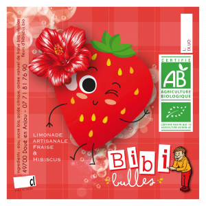 Limonade fraise hibiscus 75 cl - bio