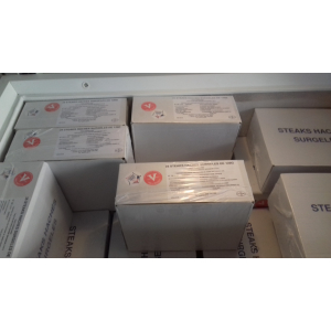 Steaks hachés surgelés en 25x120g