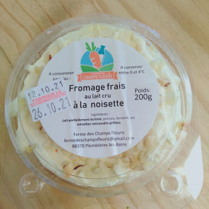 Fromage frais à la noisette