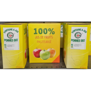 Fontaine à jus de pomme trouble