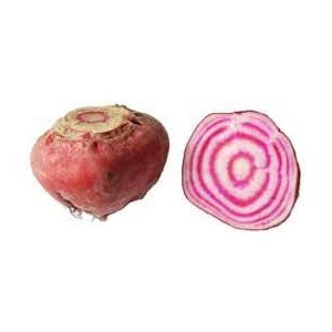 Betteraves chioggia cuites