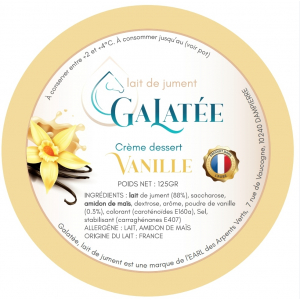 Crème vanille au lait de jument