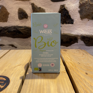 Tablette de chocolat au lait bio weiss