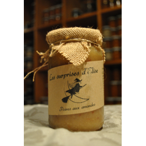 Préparation de fruits de poires aux amandes