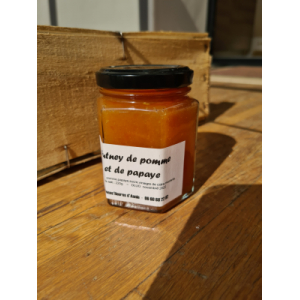 Chutney de pomme et papaye