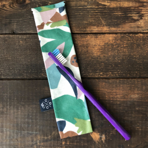 Pochette brosse à dents - végétal