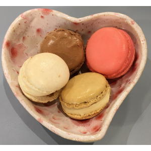 4 macarons glacés mélange