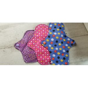 Lot de 3 serviettes hygiéniques lavables n°1