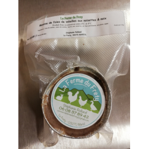 Mousse de foies aux noix et noisettes