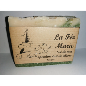 Savon sel de mer spiruline lait de chevre