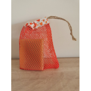 Filet à savon orange