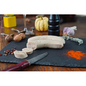 Boudin blanc aux cèpes bio 240gr (2 pièces)