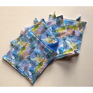 Lavettes poissons en lot de 4