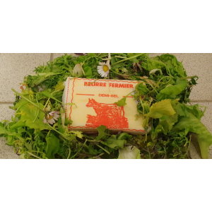 Beurre fermier de baratte demi-sel