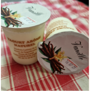 Yaourt à l'unité à la vanille bourbon