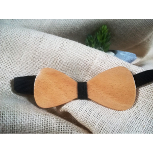 Nœud papillon en bois de hêtre