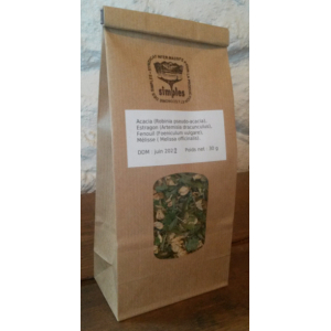 Tisane acacia, estragon, fenouil, mélisse