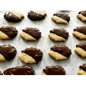 Bredele - herissons linzer enrobés de chocola