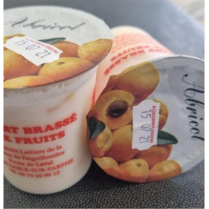 Yaourt à l'unité brassé à l'abricot
