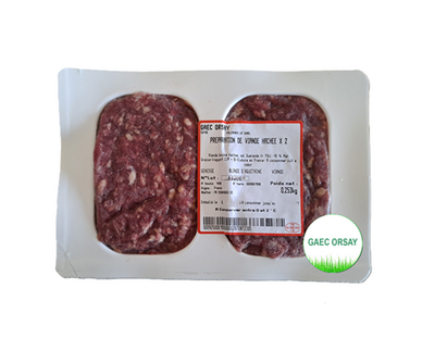 Préparation de viande hachée