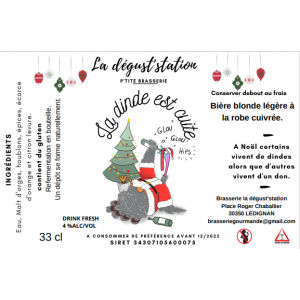 La dinde est cuite (bière de noel).