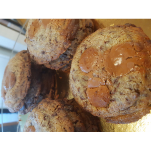 Cookie double chocolat et fleur de sel