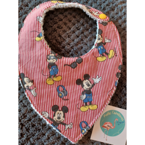 Bavoir triangle 0-12 mois 'mickey'