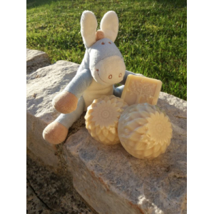 Savon au lait d'ânesse bio (sans parfum)