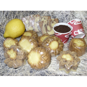 Savon exfoliant café-citron