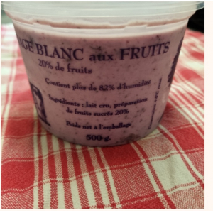 Fromage blanc lissé à la mûre