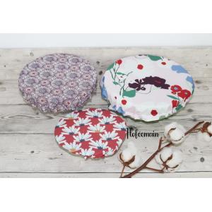 Lot de 3 couvercles alimentaires
