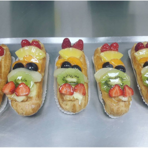 éclairs aux fruits