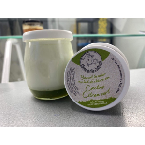 Yaourt au lait de chèvre cactus/citron vert