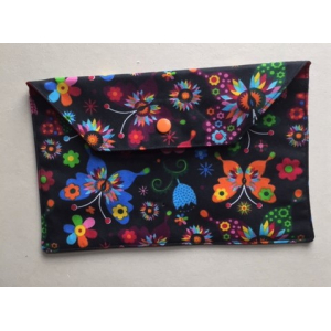 Pochette pression papillons