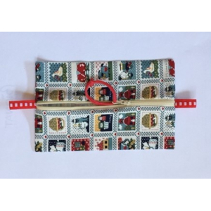 Trousse plate avec zip