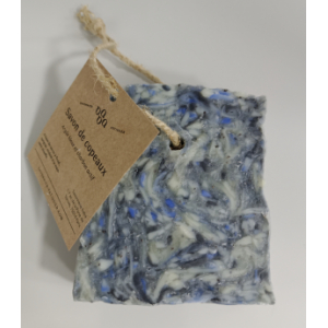 Savon de copeau bleu