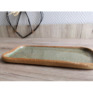 Plateau rectangulaire / vide poche vert