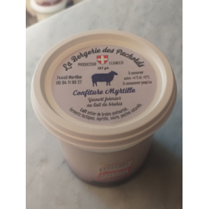 Yaourt au lait de brebis myrtille