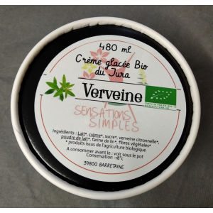 Crème glacée à la  verveine citronnelle