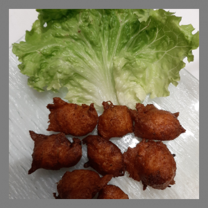 Accras de saumon et truite fumée