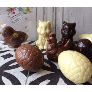 Pâques petites formes chocolat noir