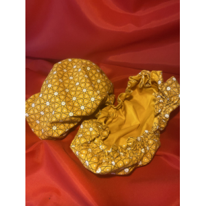 Charlotte à plat rectangulaire jaune