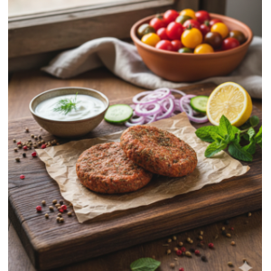 Steaks de porc bio aux épices (façon haché)