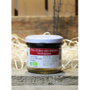 Pâte d'olive aux tomates biologique